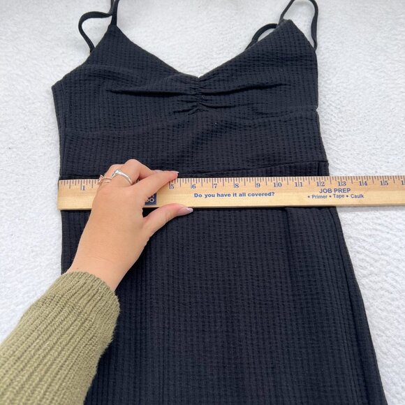 L*SPACE Imogen Terry Dress in Black Small New Womens Midi Coverup - Picture 5 of 8